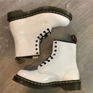 1460 Women’s Patent Leather White Doc Marten’s NEW